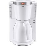 Melitta Look Therm Selection 1011-11, Filterkaffeemaschine mit Thermkanne, AromaSelector, Weiß Filter-Kaffeemaschine, 1.2 liters