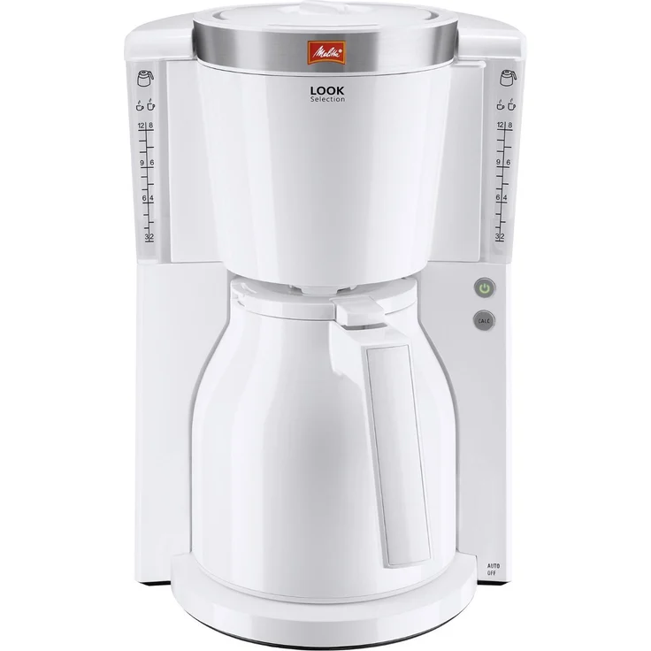 Melitta Look Therm Selection 1011-11, Filterkaffeemaschine mit Thermkanne, AromaSelector, Weiß Filter-Kaffeemaschine, 1.2 liters – Bild 1