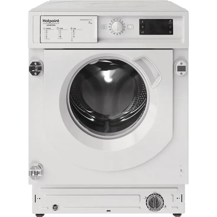 Hotpoint BI WMHG 71483 EU N, Frontlader-Waschmaschine, D, Fassunsgvermögen 7 kg, Einbaugerät, Breite 59,5 cm