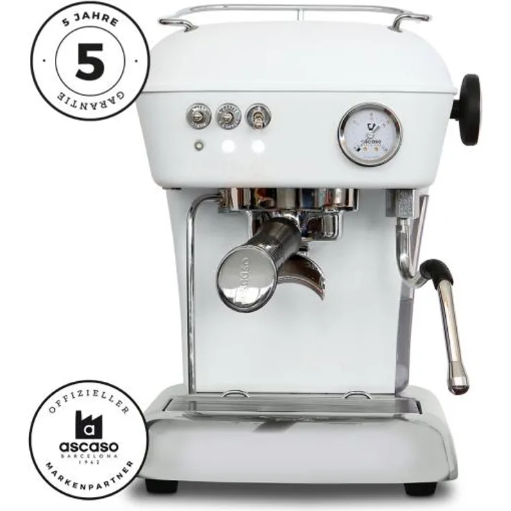 Ascaso Dream One Espressomaschine Siebträgermaschine, weiss