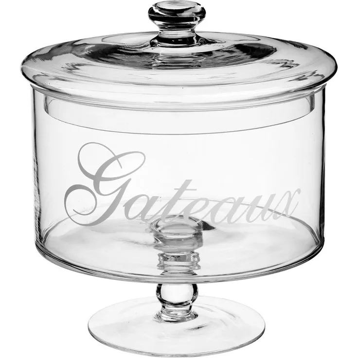 Secret de Gourmet Glasbecher für Kuchen, süße Lagerung, Glasbehälter für KekseØ 19 cm