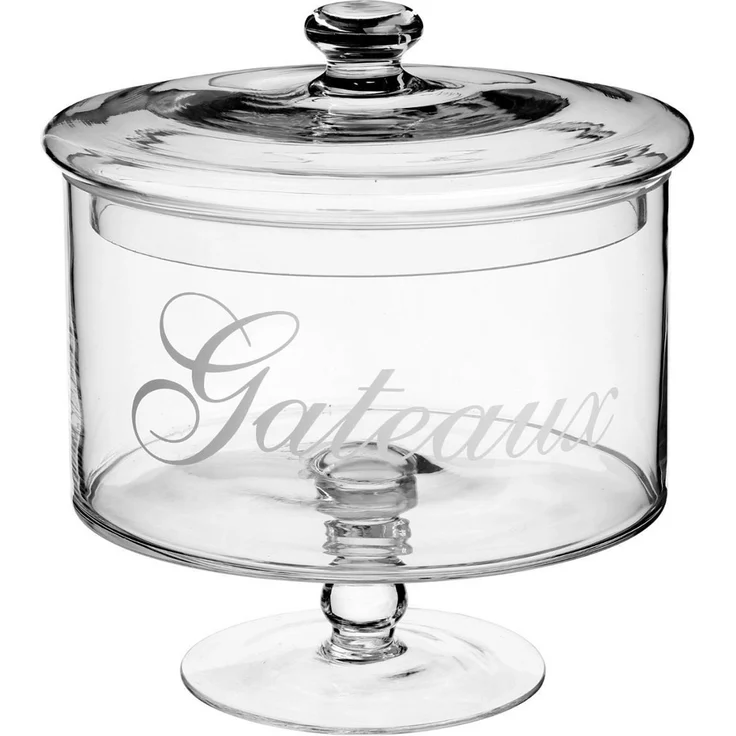 Secret de Gourmet Glasbecher für Kuchen, süße Lagerung, Glasbehälter für KekseØ 19 cm