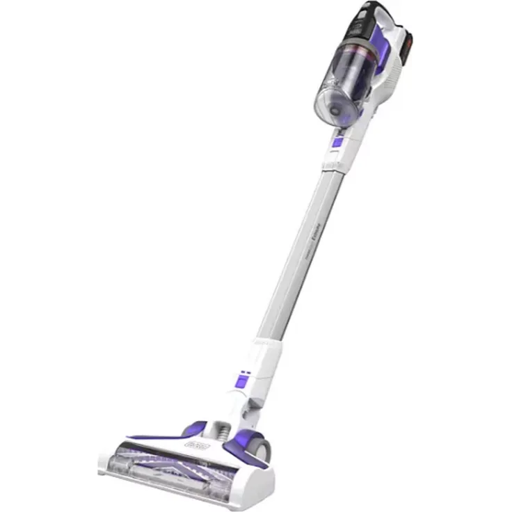 Black & Decker BHFEV1825CP Handstaubsauger, 72 min Akkubetrieb, weiß-lila