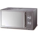 H.Koenig VIO7 Mikrowelle mit Grill, Standgerät, 9 Programme, 23 Liter Garraum, 1000 Watt Grill, 900 Watt Mikrowelle, silber