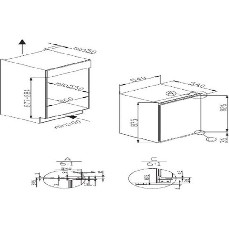 Amica BM130.3AA / EKS16171 Kühlschrank, Einbau, weiß, LED, Abtauautomatik, Breite 54 cm, Energieklasse E – Bild 8