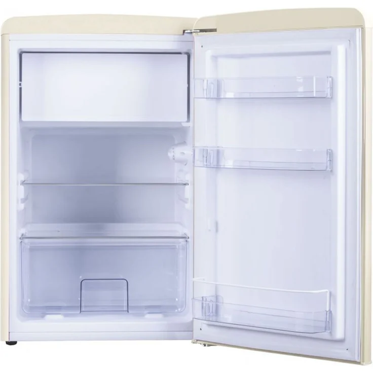 Amica KS15615B VT 862 AM WID Kühlschrank, freistehend, beige, Abtauautomatik, LED, Breite 55 cm, Energieklasse E – Bild 4