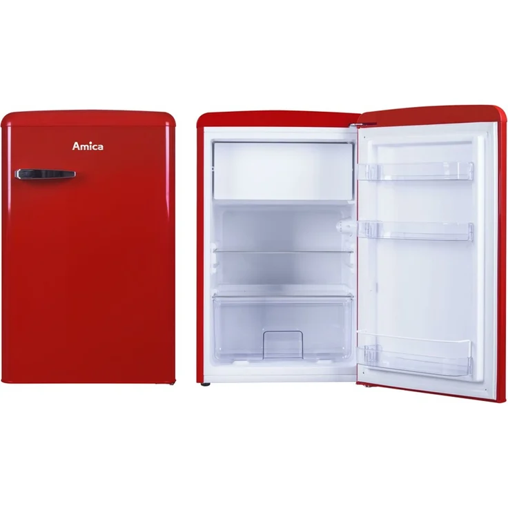 Amica KS15610R VT 862 AR WID Kühlschrank, freistehend, rot, Breite 55 cm, Energieklasse E – Bild 8