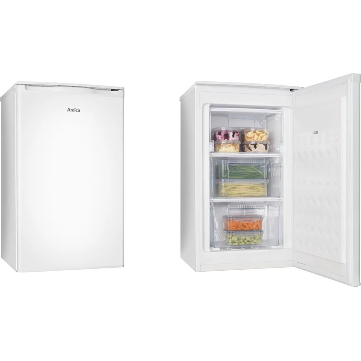 Amica GS15496W Gefrierschrank, freistehend, weiß, Lagerzeit bei Störung 12 h, Breite 49.4 cm, Energieklasse E – Bild 4
