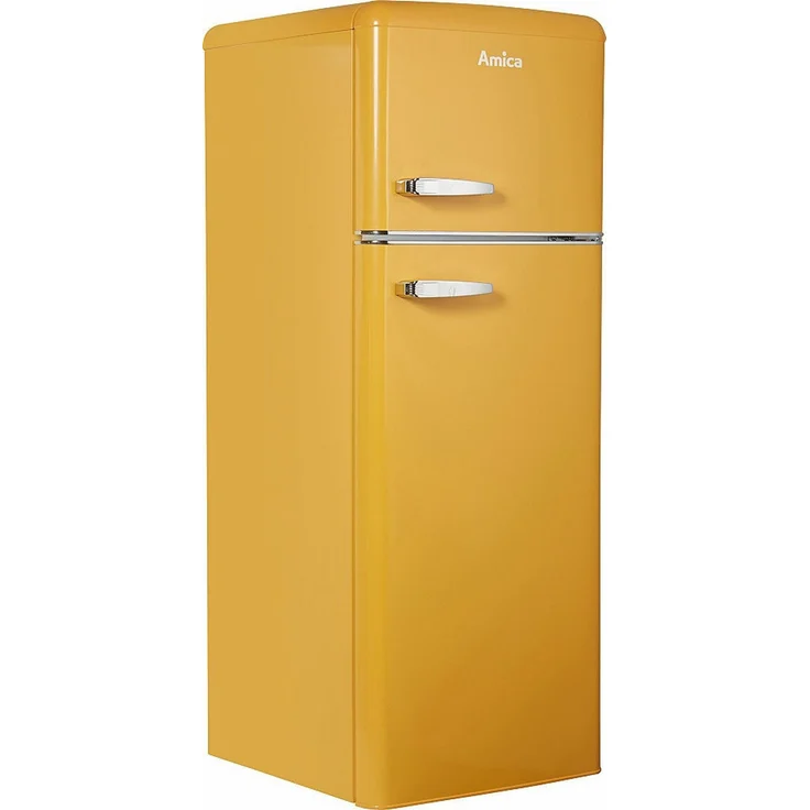 Amica KGC 15633 Y Kühl-Gefrierkombination, freistehend, gelb, LED, Abtauautomatik, Lagerzeit bei Störung 12 h, Breite 55 cm – Bild 6