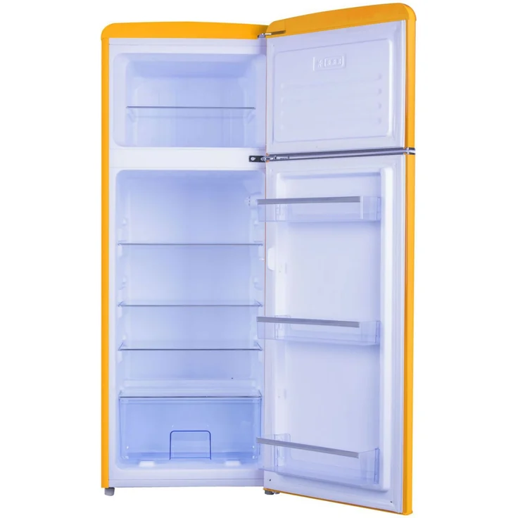 Amica KGC 15633 Y Kühl-Gefrierkombination, freistehend, gelb, LED, Abtauautomatik, Lagerzeit bei Störung 12 h, Breite 55 cm – Bild 5