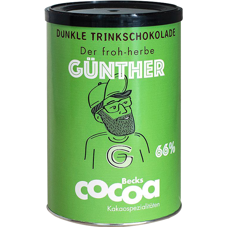 BecksCocoa Günther Trinkschokolade 66%, 300g Dose
