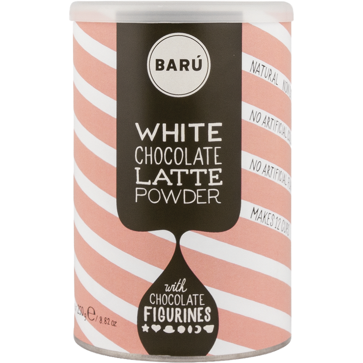 Barú White Chocolate Latte Powder & Figurines, 250g