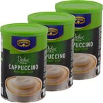 Krüger Dolce Vita Cappuccino, Weniger Süß, Milchkaffee, Milch Kaffee aus löslichem Bohnenkaffee, 3 x 200 g