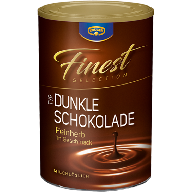 Krüger Dunkle Schokolade Feinherb, 300g Dose