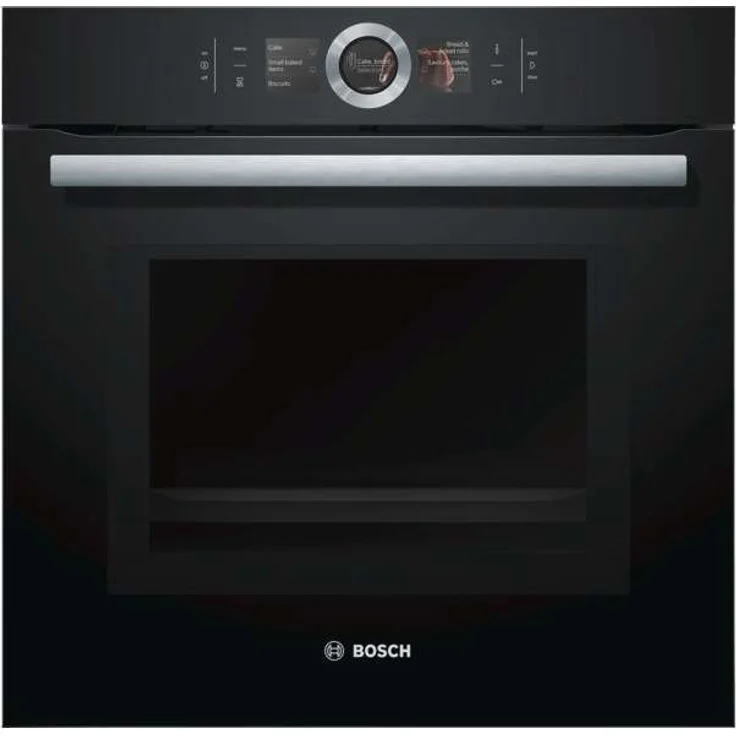 Bosch Serie 8 HMG6764B1 Backofen mit Mikrowelle, Einbau, Netzbetrieb, Volumen 67 l, Breite 59,4 cm, Kombinationsbetrieb mit Mikrowelle, Mikrowellenleistung 800 W, schwarz – Bild 1