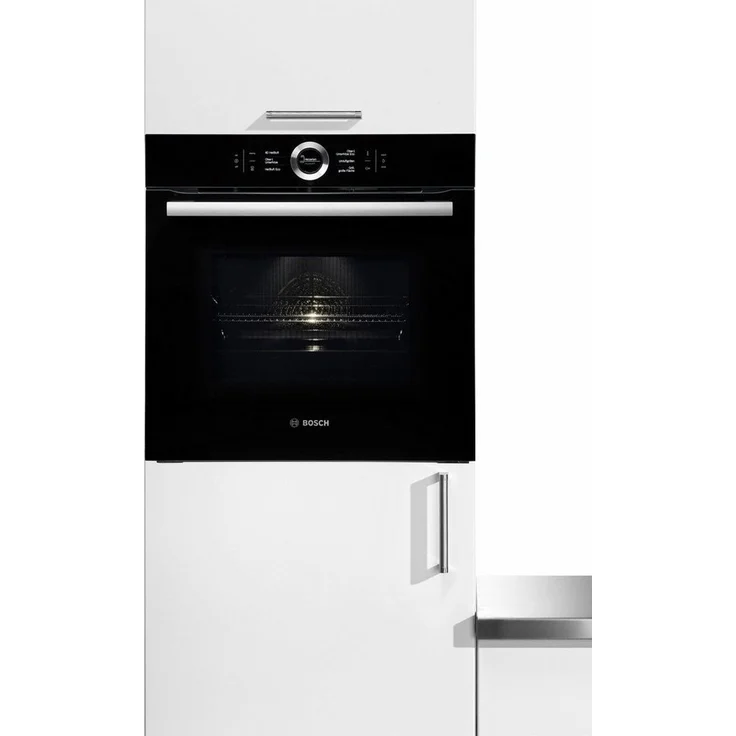 Bosch Serie 8 HMG6764B1 Backofen mit Mikrowelle, Einbau, Netzbetrieb, Volumen 67 l, Breite 59,4 cm, Kombinationsbetrieb mit Mikrowelle, Mikrowellenleistung 800 W, schwarz – Bild 2
