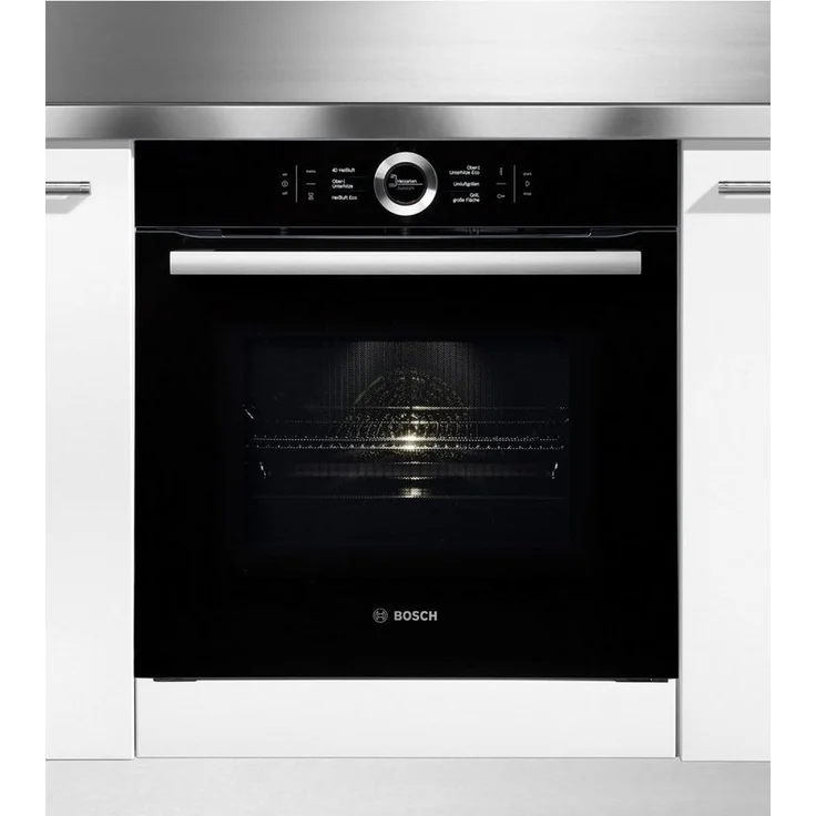 Bosch Serie 8 HMG6764B1 Backofen mit Mikrowelle, Einbau, Netzbetrieb, Volumen 67 l, Breite 59,4 cm, Kombinationsbetrieb mit Mikrowelle, Mikrowellenleistung 800 W, schwarz – Bild 3