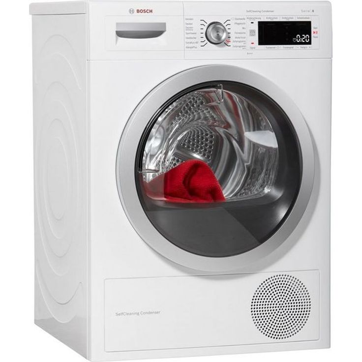 Bosch WTW875W0 Serie 8, Wärmepumpentrockner, A+++, Fassungsvermögen 8 kg, Standgerät, Breite 59,8 cm, Kindersicherung, Trommelinnenbeleuchtung – Bild 4