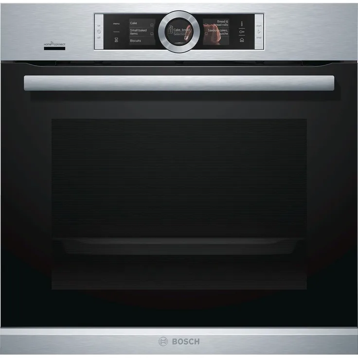Bosch HSG636XS6 Serie 8, Einbau-Dampfbackofen, Energieeffizienzklasse A+, Einbaugerät, elektrisch, Volumen 71 l, Breite 59,5 cm, Anzahl Beheizarten 14, Kindersicherung, Hydrolytisch, edelstahl