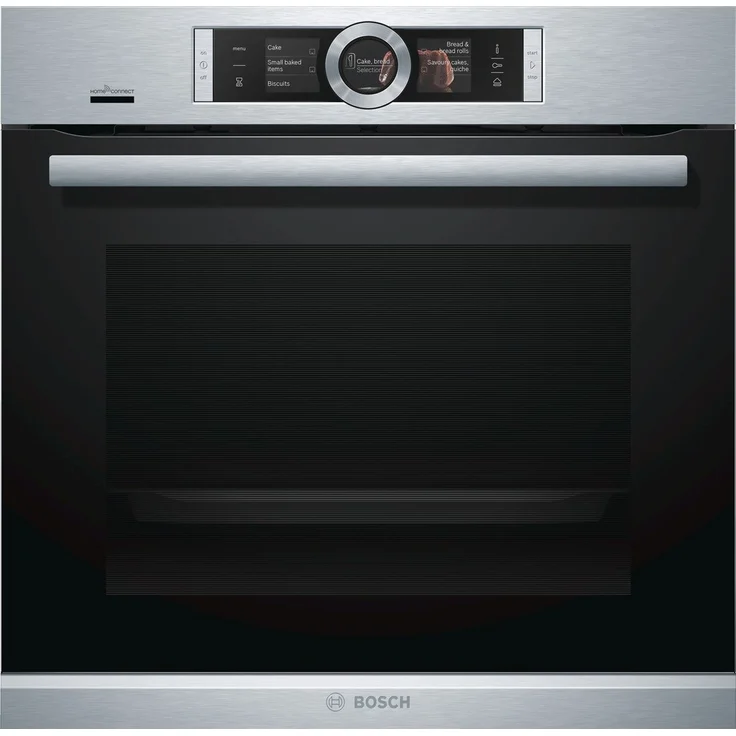 Bosch HSG636XS6 Serie 8, Einbau-Dampfbackofen, Energieeffizienzklasse A+, Einbaugerät, elektrisch, Volumen 71 l, Breite 59,5 cm, Anzahl Beheizarten 14, Kindersicherung, Hydrolytisch, edelstahl – Bild 1