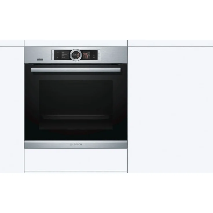 Bosch HSG636XS6 Serie 8, Einbau-Dampfbackofen, Energieeffizienzklasse A+, Einbaugerät, elektrisch, Volumen 71 l, Breite 59,5 cm, Anzahl Beheizarten 14, Kindersicherung, Hydrolytisch, edelstahl – Bild 2