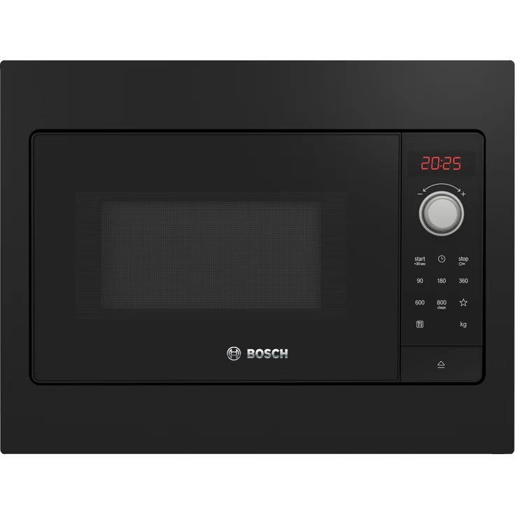 Bosch BFL523MB3 Mikrowelle, Einbaugerät, 800 Watt, 20 Liter Garraum, schwarz, lackiert – Bild 1