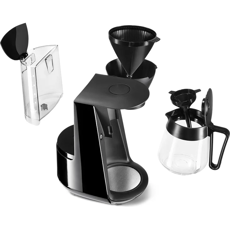 Tchibo Filterkaffeemaschine „Let’s Brew“, für bis zu 10 Tassen Filterkaffee, 1,2L Aroma-Glaskaraffe, Edelstahl-Warmhalteplatte, Tropf-Stopp, Abschaltautomatik, Schwarz – Bild 4