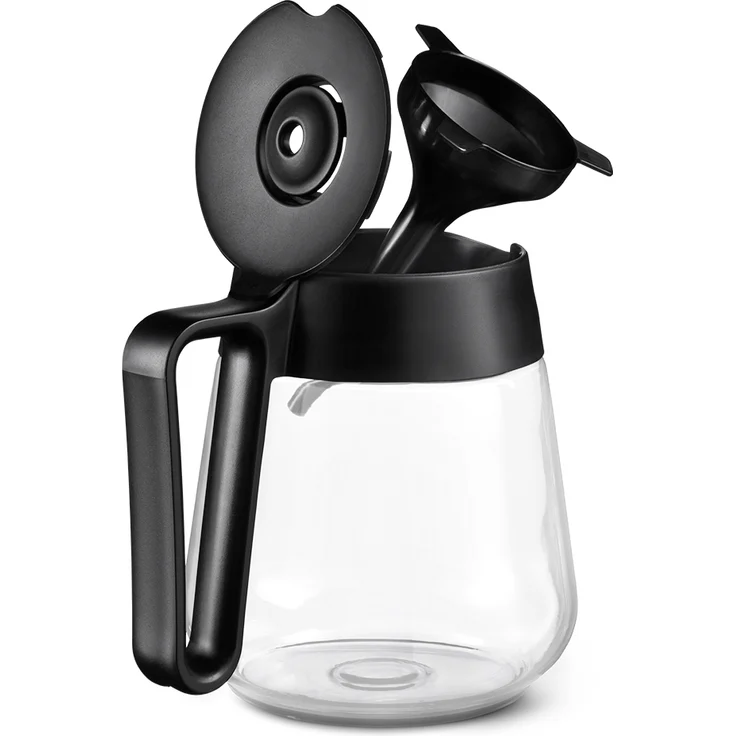 Tchibo Filterkaffeemaschine „Let’s Brew“, für bis zu 10 Tassen Filterkaffee, 1,2L Aroma-Glaskaraffe, Edelstahl-Warmhalteplatte, Tropf-Stopp, Abschaltautomatik, Schwarz – Bild 5