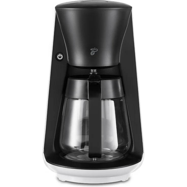 Tchibo Filterkaffeemaschine „Let’s Brew“, für bis zu 10 Tassen Filterkaffee, 1,2L Aroma-Glaskaraffe, Edelstahl-Warmhalteplatte, Tropf-Stopp, Abschaltautomatik, Weiß – Bild 3