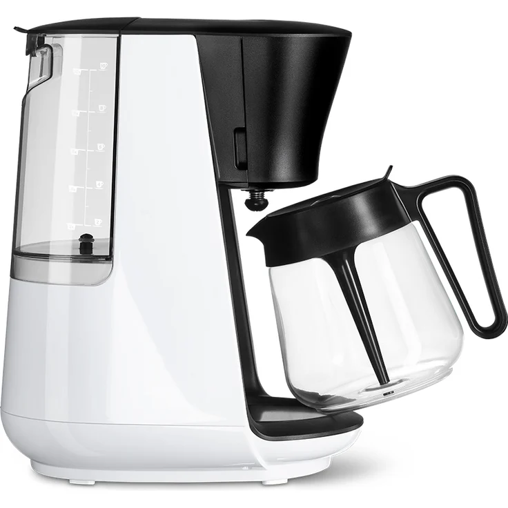 Tchibo Filterkaffeemaschine „Let’s Brew“, für bis zu 10 Tassen Filterkaffee, 1,2L Aroma-Glaskaraffe, Edelstahl-Warmhalteplatte, Tropf-Stopp, Abschaltautomatik, Weiß – Bild 1