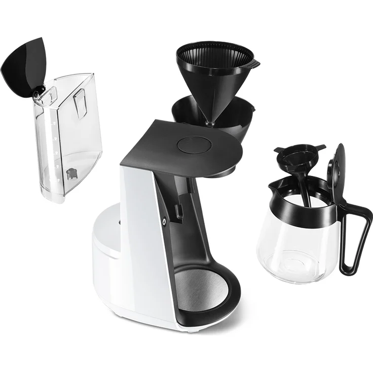Tchibo Filterkaffeemaschine „Let’s Brew“, für bis zu 10 Tassen Filterkaffee, 1,2L Aroma-Glaskaraffe, Edelstahl-Warmhalteplatte, Tropf-Stopp, Abschaltautomatik, Weiß – Bild 4
