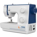 Carina Power & Stretch II Nähmaschine 23 Programme Freiarm-Nähmaschine, blau
