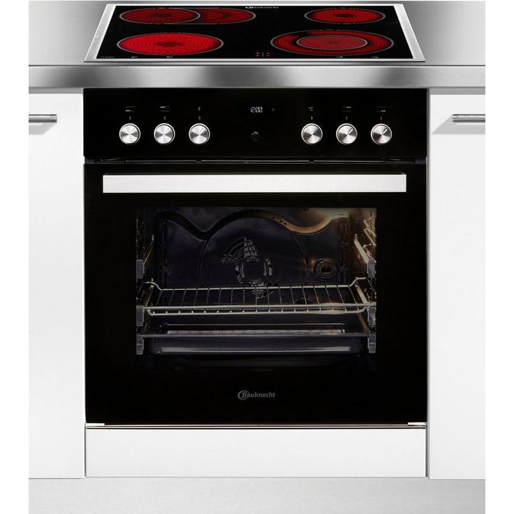 Bauknecht Elektro-Herd-Set HEKO PYRO 8830S, mit Backauszug, Pyrolyse-Selbstreinigung
