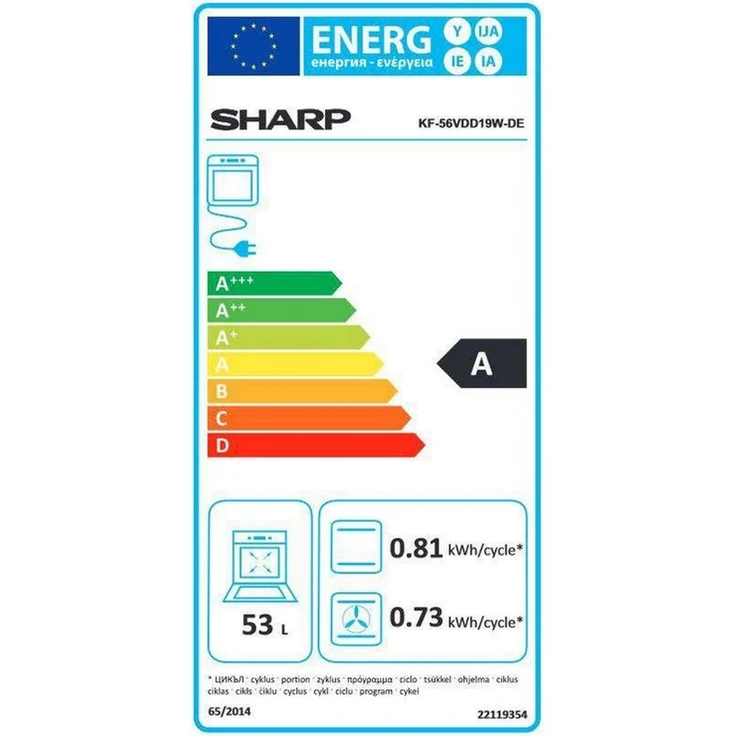 Sharp Elektro-Standherd KF-56VDD19W-DE – Bild 6
