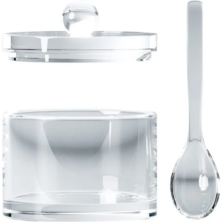 Balvi Zuckerdose 200 Gramm 9 x 8,5 cm Acryl transparent 2-teilig
