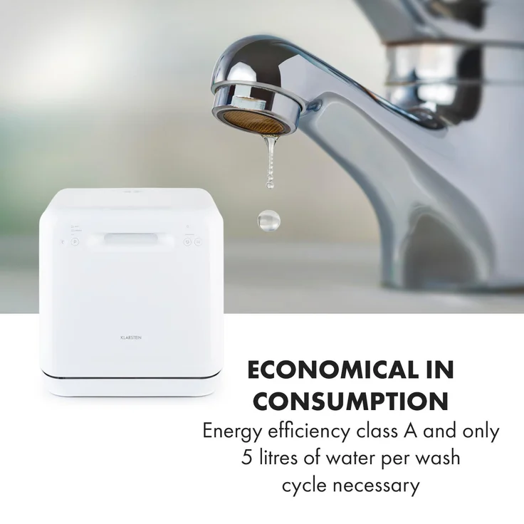 Klarstein  Aquatica 10034126A, Tischgeschirrspüler, G, Geräuschemissionsklasse D, Geräuschemissionen 58 dB(A) re1 pW – Bild 9