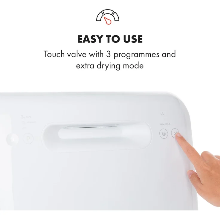 Klarstein  Aquatica 10034126A, Tischgeschirrspüler, G, Geräuschemissionsklasse D, Geräuschemissionen 58 dB(A) re1 pW – Bild 5