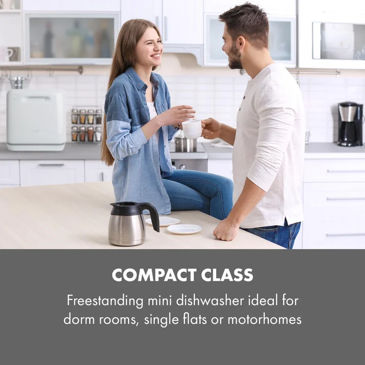 Klarstein  Aquatica 10034126A, Tischgeschirrspüler, G, Geräuschemissionsklasse D, Geräuschemissionen 58 dB(A) re1 pW – Bild 3