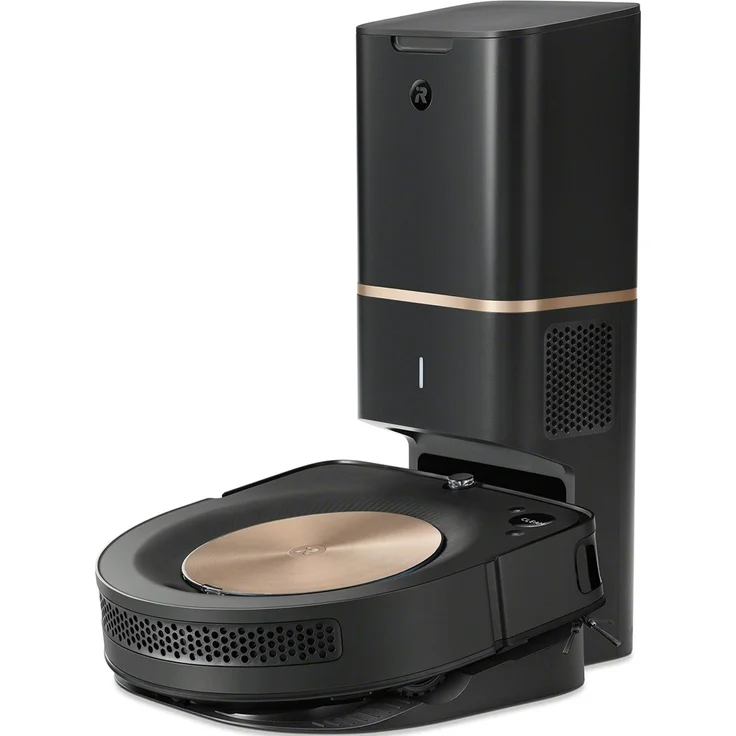 iRobot Roomba S9+ Saugroboter, 120 min Akkubetrieb, mit Absaugstation, schwarz-gold – Bild 1