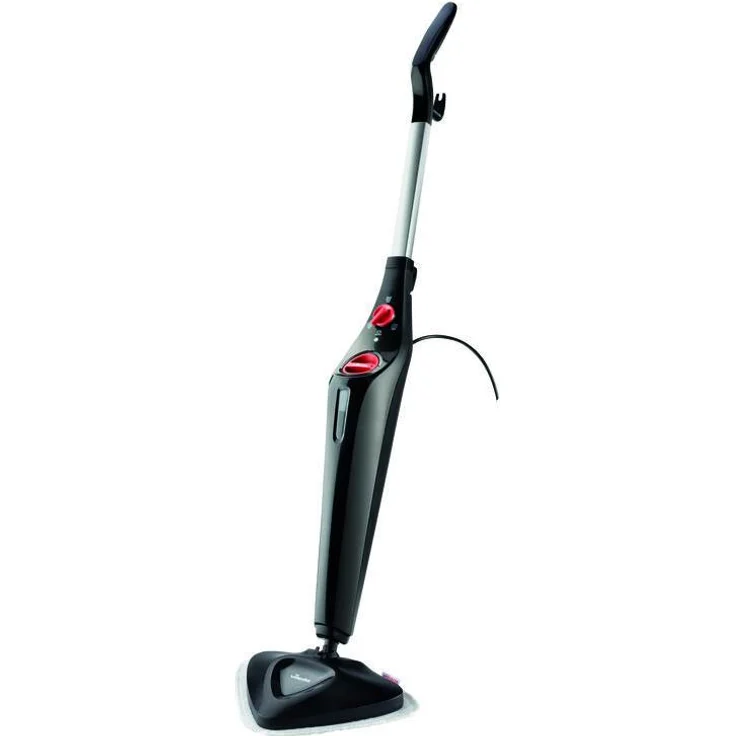 Vileda Steam Plus Dampfreiniger, 1.550 Watt, mit 1x Mikrofaserbezug und 1x PowerPad, schwarz – Bild 1