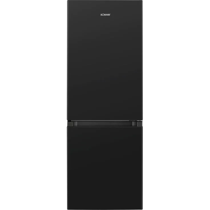 Bomann KG 322.1 Kühl-Gefrierkombination, freistehend, schwarz, Abtauautomatik, LED, Breite 49.5 cm, Energieklasse D – Bild 1