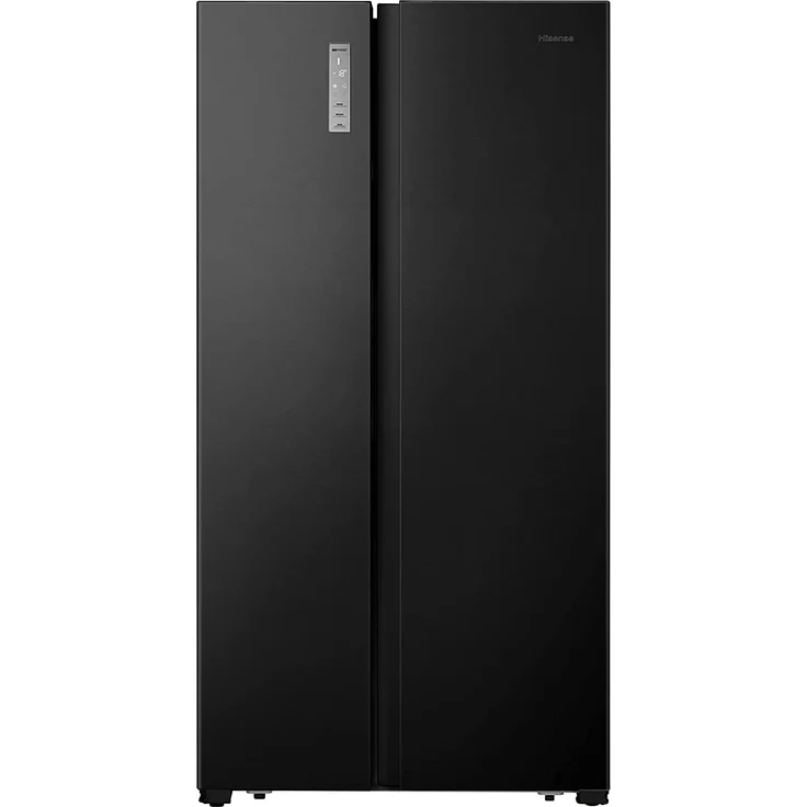 Hisense RS677N4BFD Side-by-Side-Kühlschrank, freistehend, schwarz, Energieklasse D – Bild 1