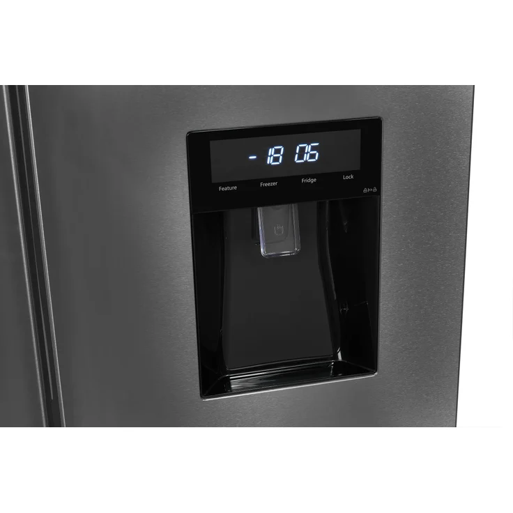 Exquisit MD430-100-WS-200E Multidoor Side-by-Side-Kühlschrank, freistehend, inoxlook, edelstahl – Bild 6