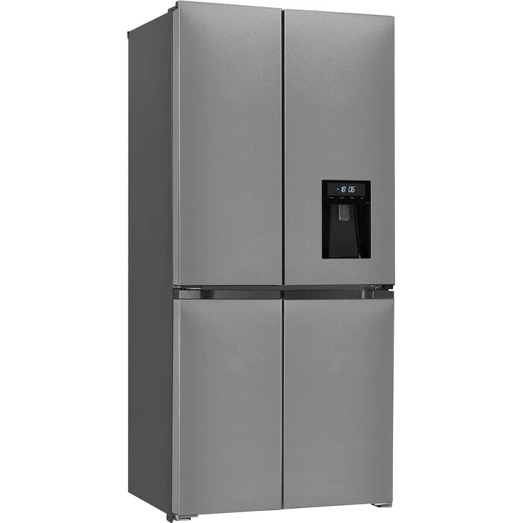 Exquisit MD430-100-WS-200E Multidoor Side-by-Side-Kühlschrank, freistehend, inoxlook, edelstahl – Bild 2
