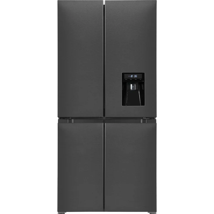 Exquisit MD430-100-WS-200E Multidoor Side-by-Side-Kühlschrank, freistehend, inoxlook, dark inox – Bild 4