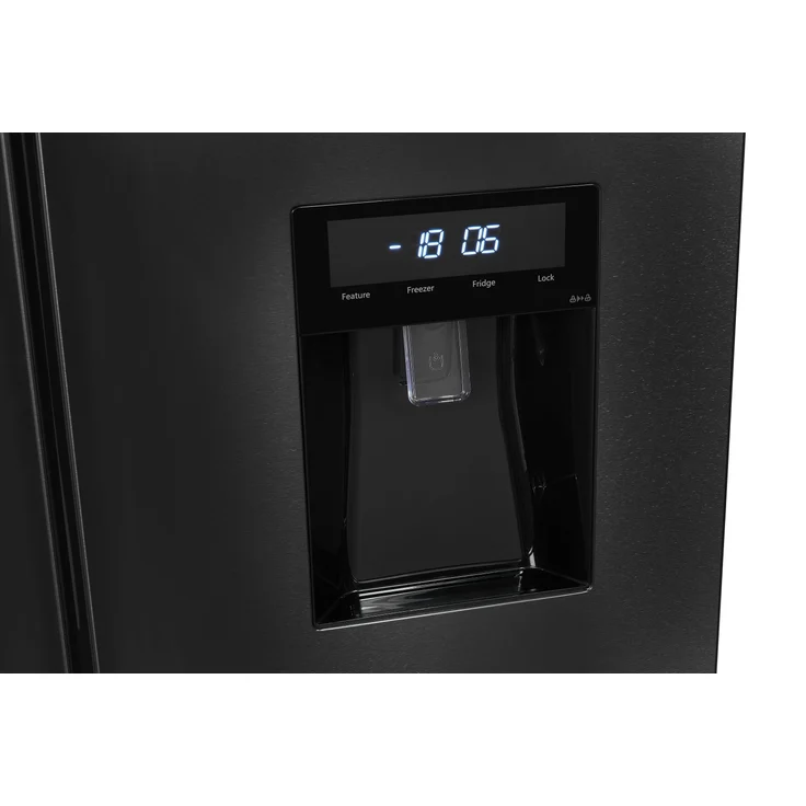 Exquisit MD430-100-WS-200E Multidoor Side-by-Side-Kühlschrank, freistehend, inoxlook, dark inox – Bild 6