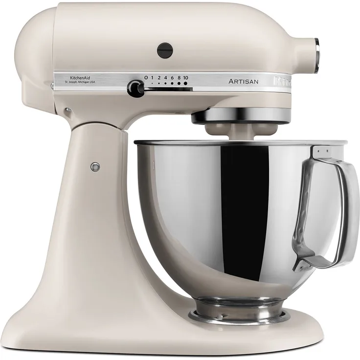 KitchenAid 5KSM125EMH Küchenmaschine mit Direktantrieb, 300W, 4,8L Edelstahlschüssel, Zink, milkshake, Serie: 5KSM125