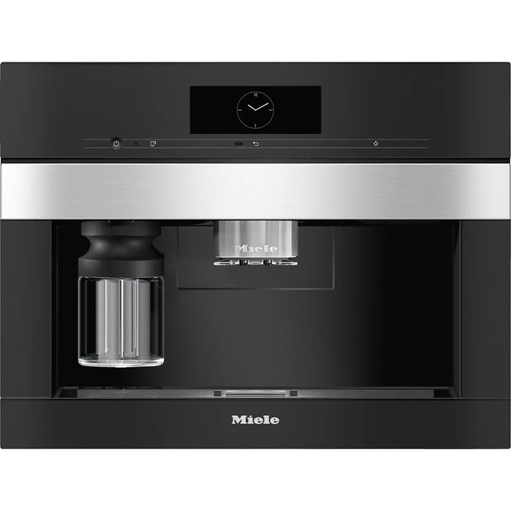 Miele CVA 7845 Einbau-Kaffeevollautomat mit DirectWater, 3 Bohnenbehälter, schwarz-silber – Bild 1
