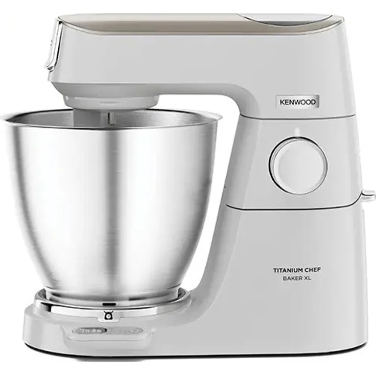 Kenwood KVL65.001WH Titanium Chef Baker XL Küchenmaschine, 1200W, 9 Geschwindigkeiten, 7L Edelstahlschüssel, inkl. EasyWeigh-Waage, weiß, Serie: Titanium Chef Baker XL – Bild 1