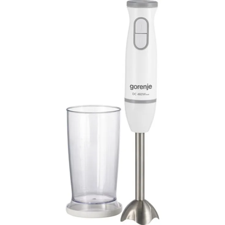 Gorenje HBC561QW Stabmixer, 560W, inkl. Messbecher (0,5L), Kunststoff, Metall, weiß